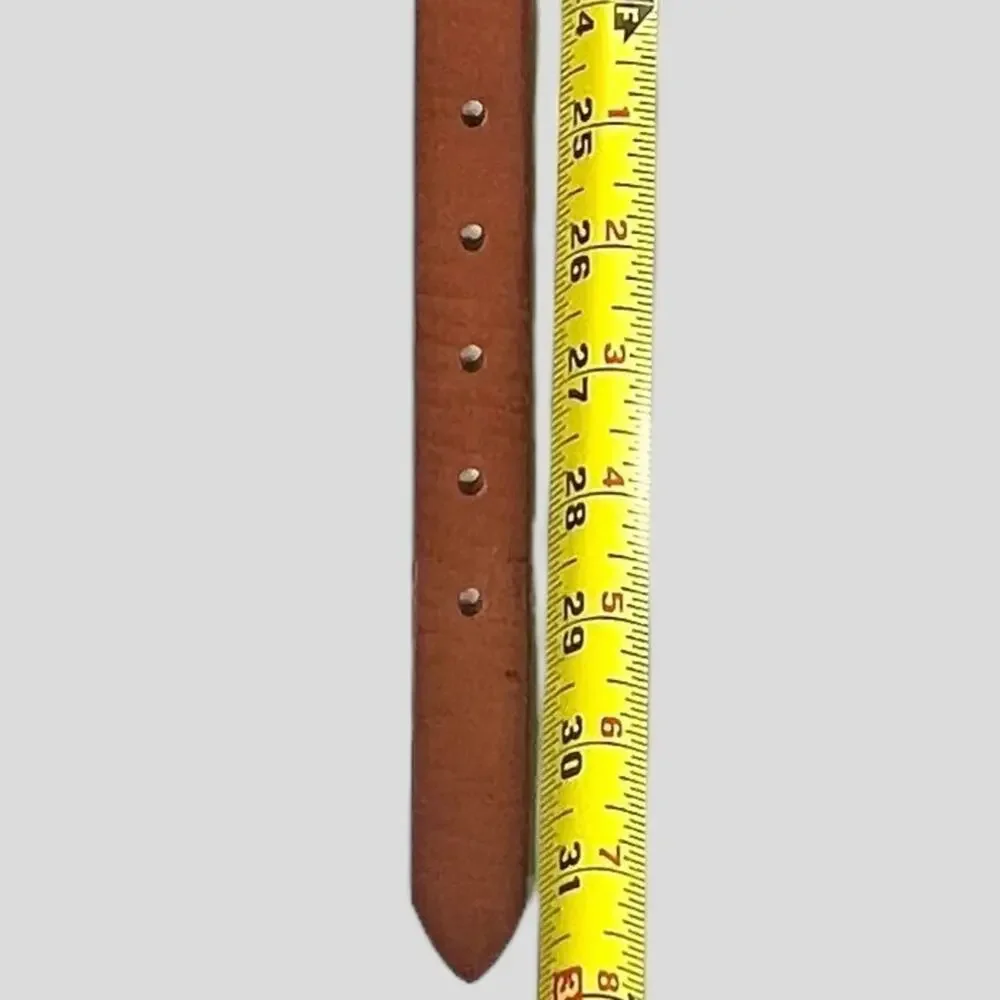 Levi's Brown Full Grain Leather Belt Size M 25